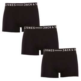 3PACK pánske boxerky Jack and Jones čierne (12081832 - black/black) XXL, trenky.
Dopraj si pohodlie, ktoré ťa nesklame ani počas dlhého dňa.
Kvalitný bavlnený materiál pre celodenné pohodlie
Pánske boxerky Jack and Jones sú vyrobené z príjemnej zmesi bavlny a elastanu.
Moderný dizajn a pohodlný strih
Boxerky Jack and Jones majú na prvý pohľad jednoduchý a praktický strih, ktorý sa skvele nosí.
Prečo vyskúšať pánske boxerky Jack and Jones

Vysoký podiel bavlny zaisťuje pohodlie, priedušnosť a príjemný pocit na pokožke.
Dlhšie nohavičky pomáhajú obmedziť zrolovanie a zvyšujú komfort pri pohybe.
Vytkaná guma dobre drží, netlačí a dodáva boxerkám moderný vzhľad.

Jack and Jones vyrába spodnú bielizeň pre mužov, ktorí vedia, čo chcú
Pánske boxerky Jack and Jones sú ako stvorené do šatníka moderného muža, pre ktorého je najväčším luxusom pohodlie.
Ako sa starať o boxerky Jack and Jones
Aby si boxerky čo najdlhšie zachovali svoj tvar, pružnosť a príjemný vzhľad, odporúčame dodržiavať nasledujúce pokyny.

Pranie: Boxerky perte maximálne na 30 °C.
Sušenie: Boxerky môžeš sušiť v sušičke, ideálne však na nižšiu teplotu.
Žehlenie: V prípade potreby môžeš boxerky žehliť na nižšiu teplotu vhodnú pre bavlnu.

Tip: Staň sa odborníkom na údržbu spodnej bielizne vďaka radám v našom článku a dopraj svojim obľúbeným kúskom starostlivosť, ktorú si zaslúžia.