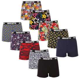 10PACK pánske trenky Nedeto viacfarebné (10NGV01) 3XL, trenírky.
Zabezpečte si celodenné pohodlie s pánskymi boxerkami Nedeto.
Pánske bavlnené boxerky pre dokonalý pocit na tele
Boxerky Nedeto sú vyrobené z bavlny a elastanu, čo zaručuje ich výnimočnú mäkkosť a priedušnosť.
Praktický dizajn pre všetkých moderných mužov
Boxerky Nedeto majú voľnejší strih, ktorý vám poskytuje maximálnu voľnosť pohybu.
Tieto vlastnosti boxeriek Nedeto oceníte každý deň

Voľný strih: Ideálny pre pohodlné celodenné nosenie bez pocitu obmedzenia.


Tkaná guma: Silná a pohodlná guma, ktorá drží boxerky na mieste bez zvierania.


Skvelý pomer ceny a kvality: Získate niekoľko kusov kvalitného spodného prádla za nízku cenu.

Česká značka Nedeto sa zameriava na kvalitu
Všetci nosíme spodné prádlo Nedeto, pretože si ho vyrábame sami.
Ako sa starať o boxerky Nedeto, aby vám vydržali čo najdlhšie
Aby vaše nové obľúbené boxerky Nedeto vydržali čo najdlhšie, odporúčame dodržiavať niekoľko jednoduchých pravidiel.

Pranie: Boxerky môžete bez obáv prať v práčke na 30 °C.


Žehlenie: Boxerky Nedeto môžete aj žehliť – odporúčame strednú teplotu a žehlenie na rubovej strane.


Sušenie: Nie je vhodné na sušenie v sušičke.

Tip: Nájdenie obľúbeného spodného prádla môže byť niekedy dlhý proces, preto chceme, aby vaše obľúbené kúsky vydržali čo najdlhšie.
