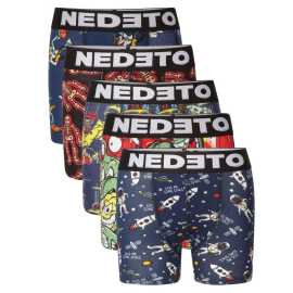 5PACK detské boxerky Nedeto viacfarebné (5NBDV2) 4-5 let, trenky.
Dopraj svojmu dieťaťu pohodlie a štýl, ktoré si zaslúži.
Pohodlný materiál na každý deň
Bavlna a elastan – to je overená kombinácia, ktorá zaručuje maximálne pohodlie.
Veselé motívy, ktoré si deti zamilujú
Každé balenie prináša mix zábavných a farebných potlačí.
Na aké príležitosti sú ideálne?
Detské boxerky Nedeto sú ako stvorené na:


každodenné nosenie do školy alebo škôlky,


športové aktivity (napr.


domáce leňošenie aj pobehovanie vonku,


cestovanie a prespávanie u kamarátov.


Ako sa starať o detské boxerky Nedeto:

Pranie: Per boxerky naruby pri maximálnej teplote 30 °C.
Sušenie: Nesuš boxerky v sušičke. Vysoké teploty môžu poškodiť elastické vlákna a skrátiť životnosť prádla.
Žehlenie: Žehlenie zvyčajne nie je potrebné.