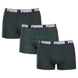 3PACK pánske boxerky Puma zelené (701237583 003) XXL, trenky.
Užite si dokonalú kombináciu pohodlia a moderného štýlu s pánskymi boxerkami Puma.
Kvalitný materiál, ktorý vás nesklame
Boxerky sú vyrobené z prvotriednej bavlnenej zmesi s prímesou elastanu, ktorá zaručuje ich mäkkosť, priedušnosť a pružnosť.
Moderný dizajn a presný strih na každodenné nosenie
Nadčasové farebné prevedenie si nájde miesto v šatníku každého štýlového muža.
Prečo si kúpiť boxerky Puma

Štýlový a moderný dizajn: Minimalistický vzhľad s pohodlným elastickým pásom dodáva boxerkám elegantný štýl vhodný pre každého muža.
Kvalitný materiál: Zmes bavlny a elastanu poskytuje mäkkosť, priedušnosť a odolnosť, takže boxerky sa dokonale prispôsobia vášmu telu a dlho vydržia.
Presný strih a dokonalá podpora: Dlhšie nohavice poskytujú dostatočné krytie a zabraňujú odieraniu stehien.

Spodná bielizeň Puma sa hodí nielen športovcom
Značka Puma je známa po celom svete vďaka svojmu oblečeniu a spodnej bielizni, ktorú nosia slávni športovci.
Ako sa starať o boxerky Puma
Aby vám nové boxerky dlho vydržali, odporúčame dodržiavať tieto pokyny.

Pranie: Odporúčame prať pri maximálnej teplote 40 °C, aby sa zachovala kvalita materiálu.
Žehlenie: Nežehlite, aby ste nepoškodili elastické vlákna.
Sušenie: Neodporúča sa používať sušičku, aby boxerky nestratili svoju pružnosť a tvar.

Tip: Hľadanie obľúbenej spodnej bielizne môže byť beh na dlhé trate, preto chceme, aby vám obľúbené kúsky dlho vydržali.