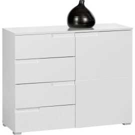Dieter Knoll KOMODA, biela, biela s vysokým leskom, 100/80/40 cm.
