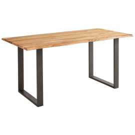 P & B JEDÁLENSKÝ STÔL, akácia, čierna, farba akácie, 200/100/76 cm.