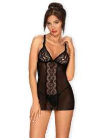 Dámsky set Obsessive čierny (Lucita chemise) S.
Sety Obsessive sú veľmi originálne v sexi vyhotovení.
Balenie neobsahuje pančušky.