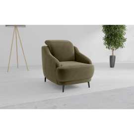 Sit & More KRESLO, textil, olivovozelená.