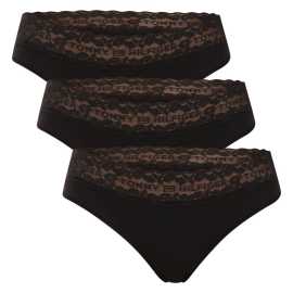 3PACK dámske nohavičky Tommy Hilfiger čierne (UW0UW06338 0R8) L.
