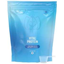 Essentials Vital Protein - vanilkový proteínový prášok so shilajitom - vysoká dávka - vegánsky - 20 porcií.