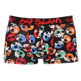 Pánske boxerky 69SLAM SKULL ELIZAH bambusové viacfarebné (MHBPKL-BB) L, trenky.
Vstúpte do sveta, kde sa pohodlie stretáva s originalitou!
Bambusové vlákna pre maximálne pohodlie
Boxerky z bambusového materiálu sú ideálnou voľbou pre každého, kto hľadá maximálne pohodlie a šetrnosť k pokožke.
Výrazný dizajn a premyslený strih na aktívne dni
Boxerky 69SLAM vás na prvý pohľad zaujmú svojím jedinečným vzhľadom, originálnymi vzormi a príjemnými farbami.
Prečo by boxerky 69SLAM nemali chýbať vo vašom šatníku

Mikrovlákno - ľahké, elastické, rýchloschnúce.
Kratšie nohavičky, ktoré sa nikde nekrčia.
Výrazný dizajn s originálnymi vzormi.

69SLAM spodná bielizeň, ktorá vám zdvihne náladu
69SLAM je obľúbená surferská značka z Bali, ktorá oslavuje život, umenie, kreativitu, dizajn a farby v každom detaile.
Ako sa starať o boxerky 69SLAM
Dodržiavaním týchto pokynov zachováte ich výnimočné vlastnosti - mäkkosť, priedušnosť a odolnosť.

Pranie: Boxerky pier výhradne ručne vo vlažnej vode (ideálne do 30 °C).
Sušenie: Sušenie v sušičke nie je vhodné.
Žehlenie: Nežehliť.

Tip: Vaša obľúbená spodná bielizeň si zaslúži šetrné zaobchádzanie.