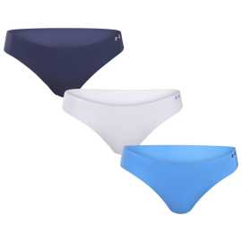 3PACK dámske tangá Under Armour bezšvová viacfarebná (1383893 453) XS.
Hľadáte spodnú bielizeň, ktorá nebude vidieť pod legínami, šatami alebo priliehavými nohavicami?
Funkčný materiál, ktorý vás podrží
Dámske tangá Under Armour sú vyrobené z mäkkých a elastických umelých vlákien.
Bezšvová konštrukcia - žiadne odreniny, žiadne viditeľné okraje
Vďaka bezšvovej technológii sa môžete rozlúčiť s nepríjemnými otlakmi a nevzhľadnými kontúrami pod oblečením.
Výhody tielok Under Armour, ktoré oceníte

Bezšvová konštrukcia: neviditeľná pod oblečením, žiadne zarezávanie ani nepohodlie.
Ľahký, funkčný materiál: rýchloschnúci, elastický a jemný k pokožke.
Všestranné: Skvelé na šport, aktívny deň aj pohodlné nosenie doma.

Spodná bielizeň Under Armour pre aktívny životný štýl
Značku Under Armour založil bývalý hráč amerického futbalu Kevin Plank, ktorý bol nespokojný so svojím športovým oblečením, ktoré sa ľahko potilo a rozhodne nevonia.
Ako sa starať o tangá Under Armour
Aby si vaša obľúbená spodná bielizeň dlho zachovala skvelý stav, odporúčame dodržiavať tieto pokyny na údržbu.

Pranie.
Sušenie: Nesušte tangá v sušičke - vysoké teploty môžu narušiť ich tvar a elasticitu.
Žehlenie.

Tip: Staňte sa expertom na údržbu spodnej bielizne vďaka radám v našom článku a doprajte svojim obľúbeným kúskom starostlivosť, akú si zaslúžia.