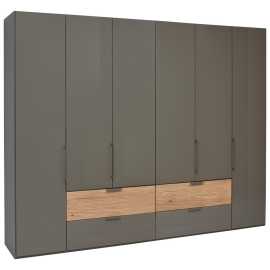Dieter Knoll ŠATNÍKOVÁ SKRIŇA, dub, farba duba, antracitová, 300/236/58 cm.