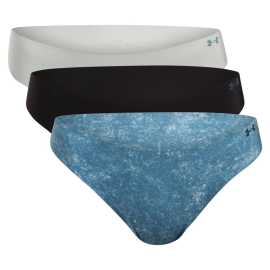 3PACK dámské tangá Under Armour viacfarebné (1383894 466) XS.
Hľadáte spodnú bielizeň, ktorá nebude vidieť pod legínami, šatami alebo priliehavými nohavicami?
Funkčný materiál, ktorý vás podrží
Dámske tangá Under Armour sú vyrobené z mäkkých a elastických umelých vlákien.
Bezšvová konštrukcia - žiadne odreniny, žiadne viditeľné okraje
Vďaka bezšvovej technológii sa môžete rozlúčiť s nepríjemnými otlakmi a nevzhľadnými kontúrami pod oblečením.
Výhody tielok Under Armour, ktoré oceníte

Bezšvová konštrukcia: neviditeľná pod oblečením, žiadne zarezávanie ani nepohodlie.
Ľahký, funkčný materiál: rýchloschnúci, elastický a jemný k pokožke.
Všestranné: Skvelé na šport, aktívny deň aj pohodlné nosenie doma.

Spodná bielizeň Under Armour pre aktívny životný štýl
Značku Under Armour založil bývalý hráč amerického futbalu Kevin Plank, ktorý bol nespokojný so svojím športovým oblečením, ktoré sa ľahko potilo a rozhodne nevonia.
Ako sa starať o tangá Under Armour
Aby si vaša obľúbená spodná bielizeň dlho zachovala skvelý stav, odporúčame dodržiavať tieto pokyny na údržbu.

Pranie.
Sušenie: Nesušte tangá v sušičke - vysoké teploty môžu narušiť ich tvar a elasticitu.
Žehlenie.

Tip: Staňte sa expertom na údržbu spodnej bielizne vďaka radám v našom článku a doprajte svojim obľúbeným kúskom starostlivosť, akú si zaslúžia.