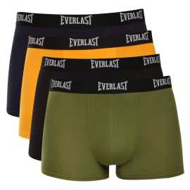 4PACK pánske boxerky Everlast viacfarebné (BM054) XXL, trenky. Pánske boxerky Everlast – športová istota na každý deň
Doprajte si pohodlie, ktoré vás nesklame ani v rušnom dni. Pánske boxerky Everlast kombinujú mäkkú bavlnu, pružný materiál a výrazný široký elastický pás s logom, ktorý im dodáva športový vzhľad. Perfektne sedia, držia na mieste a poskytujú pohodlie od rána do večera. Tieto boxerky sú vhodné na každodenné nosenie, do práce a do školy, na cestovanie, ľahké športové aktivity a relax doma. Sú ideálnou voľbou pre mužov, ktorí chcú funkčný základ šatníka bez kompromisov.
Vysoko kvalitný materiál pre maximálne pohodlie
Boxerky sú vyrobené z bavlny a elastanu. Táto kombinácia ponúka rovnováhu medzi prirodzeným pohodlím a pružnosťou.
Bavlna je mäkká, priedušná a šetrná k pokožke. Pomáha udržiavať príjemný tepelný komfort a je vhodná na celodenné nosenie. Elastan dodáva materiálu potrebnú pružnosť, vďaka čomu sa boxerky dokonale prispôsobia vašej postave, udržujú si svoj tvar a neroztiahnu sa ani po opakovanom praní. Ploché švy sú navrhnuté tak, aby nedráždili pokožku a minimalizovali trenie. Aj pri dlhodobom sedení alebo pohybe si zachováte maximálny komfort.
Športový dizajn a priliehavý strih
Nadčasová farba je elegantná a univerzálna. Každý pár dopĺňa široký tkaný elastický pás s logom Everlast, ktorý boxerkám dodáva moderný športový vzhľad. Strih sa prispôsobí telu a je takmer neviditeľný pod oblečením. Boxerky sa perfektne prispôsobia vašim krivkám, bez zhlukovania alebo skĺzavania. Dvojvrstvový predný panel poskytuje väčšiu oporu a zvyšuje pohodlie. Nohavice zostávajú na mieste a neobmedzujú váš pohyb. Vďaka pružnému materiálu si užijete maximálnu voľnosť pohybu – či už vás čaká dlhý deň v kancelárii, aktívny víkend alebo ľahký tréning.
Ako sa starať o boxerky Everlast
Aby vaše boxerky zostali čo najdlhšie v dobrej kondícii, elastické a farebné, starajte sa o ne správne.

Pranie: Boxerky perte pri maximálnej teplote 40 °C. Táto teplota je dostatočne účinná na bežné znečistenie a šetrná k bavlne a elastanu.
Sušenie: Boxerky nie sú vhodné na sušenie v sušičke. Vysoké teploty môžu poškodiť elastan, znížiť pružnosť materiálu a skrátiť životnosť gumy.
Žehlenie: Boxerky sa nesmú žehliť. Vysoké teploty môžu poškodiť elastické vlákna a tkanú gumu. Vďaka vysokokvalitnému materiálu si boxerky zachovávajú svoj tvar aj bez žehlenia.