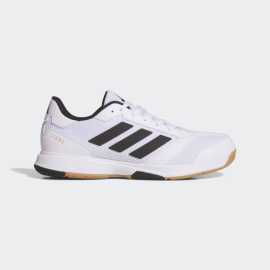 adidas Ligra 8 Indoor Shoes 46. halová obuv adidas - rýchlosť a stabilita pre každú hru Táto halová obuv adidas vám umožní bleskovo meniť smer a mať kontrolu nad pohybom. Priedušný zvršok zo syntetickej kože a sieťoviny sa postará o pohodlie počas hry, zatiaľ čo zosilnená špička Adituff poskytne extra odolnosť v náročných situáciách na ihrisku. Odpružená medzipodrážka tlmí nárazy, čo oceníte počas dlhých zápasov a intenzívnych tréningov. Výhody  Priedušný zvršok - kombinácia syntetickej kože a sieťoviny pre pohodlie a vetranie. Odolná špička Adituff - zvýšená odolnosť pri častom používaní. Odpružená medzipodrážka - mäkký došľap pre maximálne pohodlie. Gumová podrážka - skvelá trakcia a stabilita na vnútorných povrchoch. Udržateľná voľba - obsahuje minimálne 20 % recyklovaných materiálov.   Buďte rýchli, obratní a vždy o krok vpred s touto halovou obuvou adidas, ktorá spája pohodlie, odolnosť a udržateľnosť!Horná Sieťovina. Je taká ľahká, že ani nebudete vedieť, že ju máte na sebe. A okrem toho vám poskytne potrebnú oporu presne tam, kde ju potrebujete.Vrch - syntetická koža  Vyznačuje sa dobrou prispôsobivosťou a skvelou odolnosťou. Po pár noseniach sa topánky trošku roztiahnu a spohodlnia. Koža je navyše skvelá v odolnosti a dobre sa udržuje.Podrážka - guma  S gumovou podrážkou sa proste nedá nič pokaziť. Dlho vydrží, ľahko sa čistí a má skvelú trakciu.