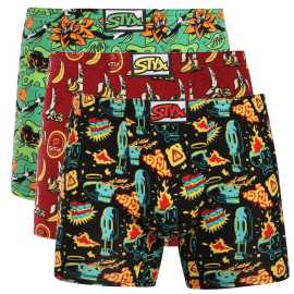 3PACK pánske boxerky Styx long art klasická guma viacfarebné (3FN13987) L, trenky. Pánske boxerky Styx Art – originálny dizajn a česká kvalita
Hľadáte spodnú bielizeň, ktorá spája pohodlie, originalitu a kvalitné spracovanie? Pánske boxerky Styx s klasickou gumou sú presne to, čo potrebujete! Pohodlný materiál poskytuje maximálny komfort pri každodennom nosení a ich originálne vzory ti zaručia štýl, ktorý len tak niekto nemá. Navyše ide o český produkt.
Kvalitný materiál pre maximálne pohodlie
Boxerky Styx sú vyrobené z kvalitnej bavlny s prímesou elastanu, takže sú priedušné, ľahké a príjemné na dotyk. Bavlna zaisťuje skvelú cirkuláciu vzduchu, takže sa v nich budete cítiť sviežo aj po celodennom nosení, a vďaka elastanu sa boxerky dobre prispôsobia každej postave. Tento materiál je zároveň odolný a príjemný na pokožku, čo oceníte pri bežnom nosení aj pri relaxácii doma.
Štýlový dizajn a moderný strih
Priliehavý strih robí boxerky Styx ideálnym kúskom na bežné nosenie aj športové aktivity. Klasická guma v páse netlačí, dobre drží a nenarušuje originálny dizajn spodnej bielizne. Žiarivé farby a jedinečné vzory robia z týchto boxeriek unikátny kúsok, ktorý prinesie do tvojho šatníka trochu originality a zábavy.
Prečo si boxerky Styx zaručene obľúbite?

Kvalitný materiál pre vaše pohodlie: Priedušný a príjemný materiál.
Česká kvalita: Boxerky sú kompletne vyrobené v Českej republike.
Príjemný strih pre maximálne pohodlie: Ideálne na každodenné nosenie aj relax.
Štýlové vzory: Žiadna nuda v zásuvke, ale pořádná dávka originality a štýlu.

 
Česká značka Styx ponúka zábavu aj prvotriednu kvalitu
Spodná bielizeň Styx si obľúbia najmä tí, pre ktorých je dôležitá originalita v každej situácii. Boxerky Styx hrajú všetkými farbami a sú okamžitým zdvihom nálady aj sebavedomia. Okrem toho sa môžete tešiť aj na prvotriedne materiály a spracovanie. Farebné pánske boxerky Styx sú skvelou voľbou aj ako darček, pretože s nimi jednoducho nemôžete urobiť chybu. Navyše sú kompletne ušité v Českej republike.
Ako sa o ne starať?
Aby vám boxerky vydržali čo najdlhšie ako nové, odporúčame dodržiavať nasledujúce pokyny.

Pranie: Perte v práčke na 30 °C, aby si materiál zachoval svoju jemnosť.
Sušička: Boxerky nie je vhodné sušiť v sušičke, radšej ich nechajte voľne uschnúť na vzduchu.
Žehlenie: Bielizeň môžete žehliť na strednej teplote, aby sa materiál nepoškodil.

 
Tip: Staňte sa odborníkom na údržbu spodnej bielizne vďaka tipom v našom článku a doprajte svojim obľúbeným kúskom starostlivosť, ktorú si zaslúžia.