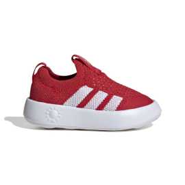 adidas BUBBLECOMFY I 25. Ľahkosť na každom kroku Doprajte svojmu dieťaťu pohodlie už od prvých krokov s topánkami adidas BubbleComfy . Vďaka mäkkému pletenému zvršku a ultraľahkej podrážke EVA budú malé nožičky chodiť ako na obláčiku. Žiadne šnúrky, žiadne starosti - len čisté pohodlie. Výhody  Mimoriadne ľahká konštrukcia: jednodielna podrážka BubbleComfy z pružného materiálu EVA. Priedušný zvršok: Mäkký textilný materiál udržuje chodidlá v pohodlí. Jednoduché obúvanie: Žiadne šnurovanie - stačí len obuť a vyraziť. Prirodzený pohyb: Široká konštrukcia pre väčšiu voľnosť. Priliehavý tvar.   Adidas BubbleComfy - ľahkosť a pohodlie pre najmenších.Vrch - textília  Textilné vrchy sú úplne ideálne pre svoju priedušnosť do teplejších dní. Len pozor na odieranie, s odolnosťou je to trochu horšie ako napríklad pri koži.Medzipodošva - EVA  Základná technológia používaná u väčšiny modelov tenisiek, ktorá sa vyznačuje dobrou tlmivosťou a responzivitou. Čo sa týchto dvoch vlastností týka, existujú lepšie technológie s väčším tlmením a návratom energie. EVA (alebo tiež Ethylenvinylacetát) je ale oproti nim cenovo dostupnejšia a často vhodnejšia. Nie vždy totiž potrebuješ tú najmäkšiu topánku.Jediný Bubblecomfy. Je to ako chodiť po oblakoch - ľahké, mäkké a neuveriteľne pohodlné. Vďaka jednodielnej konštrukcii z materiálu EVA je mimoriadne pružná a vynikajúco tlmí každý krok. Každý krok je taký mäkký a pružný, že máte pocit, akoby ste kráčali po mäkkej pene. Ideálna pre tých, ktorí chcú štýl, pohodlie a pocit ľahkosti na každom kroku!InformácieNano impregnácia Star Laces. Na trhu je veľa produktov s takzvanou nano technológiou, ale len máloktorý má taký vysoký podiel účinných látok ako nano impregnácia Star Laces. Preukázaná účinnosť tejto nano impregnácie bola testovaná na všetky druhy obuvi, športového a outdoorového oblečenia, rukavíc, čiapok, tašiek, batohov, dáždnikov a stanov. Prihoď si jednu do košíka tu.