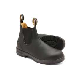 Blundstone 558 43,5. Topánky, ktoré vás nesklamú  Blundstone 558 je poctivý základný model do každého počasia. Prvotriedna vodoodpudivá koža si poradí s dažďom aj blatom a vďaka flexibilným bočným panelom sa ľahko obúva a vyzúva v priebehu niekoľkých sekúnd. Systém odpruženia SPS Max Comfort a technológia XRD® v päte ich udržia v pohodlí aj po celodennom nosení, zatiaľ čo odolná podrážka z TPU udrží krok v teréne aj v meste. Výhody ▪ Vodoodpudivá koža odoláva dažďu a nečistotám.▪ Systém SPS Max Comfort a odpruženie XRD® znižujú nárazy a únavu chodidla.▪ Podrážka z TPU poskytuje bezpečnosť a odolnosť.▪ Vyberateľná stielka Comfort-Lite s mimoriadne mäkkým došľapom.▪ Pružné bočné panely na jednoduché obúvanie/ vyzúvanie bez šnurovania. Jednoducho povedané - jedna topánka, ktorá robí všetko a ešte aj dobre vyzerá.Horná Zvršok je vyrobený z kvalitnej hrubej kože, ktorá je ošetrená proti vode a nečistotám. Vďaka tomu zvládne dážď, blato a každodenné nosenie bez toho, aby stratila svoj tvar. Zároveň zostáva dostatočne pružná, aby sa prispôsobila chodidlu a časom získala prirodzenú patinu.Jediný Podrážka je vyrobená z odolnej zmesi TPU, ktorá dobre drží aj na mokrom alebo nerovnom povrchu. Je pevná, ale zároveň ľahká a pružná, takže neobmedzuje pri chôdzi. Vďaka zvýšenej odolnosti proti oderu vydrží roky bez výrazného opotrebovania.Vložka Comfort-Lite + ochrana XRD®. Vnútri máte stielku, ktorá je vyberateľná - ak chcete upraviť priestor, môžete ju vybrať. Predná časť chodidla a päta stielky sú vybavené technológiou XRD® Extreme Impact Protection, ktorá poskytuje dodatočné odpruženie v oblastiach najviac náchylných na nárazy. Vďaka tomu sa vaše chodidlo cíti pohodlne aj v oblastiach, ktoré by inak zažívali najväčšie nárazy.Technológia SPS Max Comfort je systém tlmenia, ktorý pomáha rozložiť nárazy pri každom kroku a zvyšuje tak pohodlie, najmä počas dlhšieho nosenia. V kombinácii so stielkou, ktorá obsahuje XRD® v päte, sa minimalizuje vplyv síl na kĺby a chodidlo - XRD® absorbuje energiu nárazu