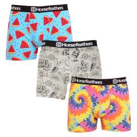 3PACK pánske boxerky Horsefeathers Sidney (AM70Y164BD) L, trenky.
Odvaha, štýl a pohodlie v jednom?
Kombinácia materiálov pre voľnosť a pohodlie
Zmes bavlny a elastanu zaručuje, že boxerky sú pohodlné na nosenie a dokonale sa prispôsobia telu.
Výrazný dizajn pre odvážnych
Strih boxeriek je navrhnutý tak, aby vám zabezpečil pohodlie počas celého dňa - či už sedíte v kancelárii, športujete alebo relaxujete doma.
Prečo ich chcete

Štýlový a originálny dizajn, ktorý vás bude baviť.
Pohodlný strih, elastický pás a dlhšie nohavice.
Kombinácia materiálov pre maximálne pohodlie počas celého dňa.

Spodná bielizeň Horsefeathers má štýl
Slovo „horsefeathers“ znamená v angličtine „úplný nezmysel“, ale spodná bielizeň od rovnomennej značky vás presvedčí, že jej kúpa nie je žiadny nezmysel.
Ako sa starať o boxerky Horsefeathers
Pri správnej starostlivosti vám boxerky Horsefeathers vydržia dlho pohodlné, štýlové a stále zábavné ako v prvý deň.

Pranie: Per na 30 °C.
Sušenie: Nesuš v sušičke.
Žehlenie.

Tip: Vaša obľúbená spodná bielizeň si zaslúži šetrné zaobchádzanie.