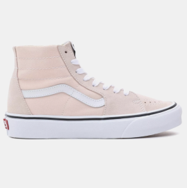Vans SK8-Hi Tapered 40. Vrch - textília  Textilné vrchy sú úplne ideálne pre svoju priedušnosť do teplejších dní. Len pozor na odieranie, s odolnosťou je to trochu horšie ako napríklad pri koži.Podrážka - guma  S gumovou podrážkou sa proste nedá nič pokaziť. Dlho vydrží, ľahko sa čistí a má skvelú trakciu.Tip: Aby ti topánky vydržali čo najdlhšie krásne a čisté, odporúčame sa o ne starať ako o bábätko. Pomôžu ti v tom výrobky na čistenie obuvi => vyskúšaj!
