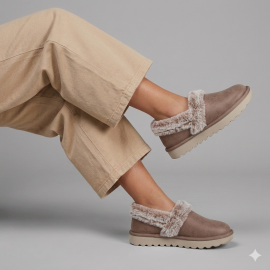 Skechers cozy up 40. Skechers Cozy Up - mäkké teplo, ktoré si zamilujete Doprajte si dokonalé pohodlie aj počas tých najchladnejších dní so zimnými papučami Skechers Cozy Up . Tieto štýlové drevákové papuče kombinujú mäkkú umelú kožušinu s hebkým kožúškom, aby vás zahriali na prvý krok. Vo vnútri sa stielka Skechers Memory Foam™ prispôsobí tvaru vášho chodidla a každý krok premení na mäkké obúvanie. Výhody  Hrejivá umelá kožušina - mäkkosť a teplo po celý deň. Stielka Skechers Memory Foam™ - pohodlie, ktoré si pamätá váš krok. Štýlový zvršok z umelej kože - elegantný vzhľad aj doma. Vegánsky dizajn - šetrný k prírode a vášmu pohodliu.   Zútulnite sa s topánkami Skechers Cozy Up - pretože aj doma môžete vyzerať štýlovo a cítiť sa úplne úžasne.