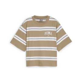 Puma PUMA SQUAD Striped Tee M. Pohodlie v každom jazdnom pruhu  Dámske tričko PUMASquad Striped Tee prináša štýlový pruhovaný dizajn a pohodlie, ktoré oceníte pri každodennom nosení. Vyrobené zo 100 % mäkkej bavlny, ktorá je príjemná na dotyk a zaručuje voľnosť pohybu. Uvoľnený strih a okrúhly výstrih vám dodajú ležérny a zároveň moderný vzhľad, zatiaľ čo logo PUMA na hrudi podčiarkuje športový štýl. Výhody  100 % bavlna: Pohodlný a priedušný materiál pre každodenné pohodlie. Štýlový pruhovaný dizajn: dodáva moderný a svieži vzhľad. Uvoľnený strih. Logo PUMA na hrudi.   S tričkom PUMA Squad Striped Tee budete vyzerať štýlovo a cítiť sa pohodlne, či už si ho oblečiete na voľnočasové aktivity, alebo na bežný deň.