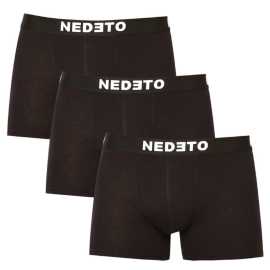 3PACK pánske boxerky Nedeto čierne (3NDTB001-brand) 5XL, trenky. Obľúbené pánske boxerky Nedeto pre vaše každodenné pohodlie
Doprajte si maximálne pohodlie a štýl s pánskymi boxerkami Nedeto v klasickej čiernej farbe. Vďaka skvelému strihu, kvalitnému materiálu a modernému dizajnu sú ideálnou voľbou na každodenné nosenie a športové aktivity. Vyskúšajte kombináciu pohodlia a odolnosti, ktorú tieto boxerky ponúkajú.
Kvalitný a odolný materiál pre moderného muža
Boxerky sú vyrobené z kvalitnej zmesi bavlny a elastanu. Táto kombinácia materiálov zaručuje nielen mäkkosť a priedušnosť, ale aj optimálnu pružnosť, takže boxerky sa dokonale prispôsobia tvaru vášho tela. Bavlna poskytuje príjemný pocit na pokožke, zatiaľ čo elastan zaručuje, že boxerky zostanú pevné a udržia si svoj tvar aj po opakovanom praní. A pretože veríme, že muži všetkých tvarov a veľkostí si zaslúžia kvalitnú spodnú bielizeň, ponúkame ich až do veľkosti 5XL.
Boxerky Nedeto majú moderný dizajn a pohodlný strih
Boxerky Nedeto sú navrhnuté v minimalistickom dizajne s tkanou gumičkou s výrazným logom Nedeto, čo dodáva spodnej bielizni moderný vzhľad. Dlhšie nohavičky poskytujú dodatočnú podporu a ochranu, vďaka čomu sú tieto boxerky ideálne na športové aktivity a bežné nosenie. Skvele padnúci strih vám poskytuje voľnosť pohybu bez obmedzovania alebo nepríjemného zväzovania.
Prečo si boxerky Nedeto zamilujete

Bavlnený materiál: Mäkký, jemný a priedušný materiál, ktorý zaručuje celodenný komfort a pohodlie.


Klasický strih a štýlové detaily: Jednoduchý a moderný dizajn v univerzálnej čiernej farbe pre každodenný štýl a pohodlie. Pružná a odolná guma s logom Nedeto zaručuje, že boxerky zostanú na svojom mieste a nebudú sa šmýkať.


Skvelý pomer ceny a kvality: Získajte tri kusy kvalitnej spodnej bielizne za nízku cenu.

Česká značka Nedeto ponúka kvalitnú spodnú bielizeň za skvelú cenu
Spodnú bielizeň Nedeto nielen predávame, ale stojíme aj za jej výrobou. To znamená, že sme ju starostlivo testovali na sebe a nedáme na ňu dopustiť. Či už si objednáte boxerky alebo ponožky, vždy si môžete vychutnať prvotriednu kvalitu za rozumnú cenu. V Nedeto si štýlové nohavičky (vrátane menštruačných) zamilujú muži aj ženy. Boxerky sú vyrobené v Turecku.
Ako sa starať o svoje nové boxerky Nedeto?
Aby vaša obľúbená spodná bielizeň zostala dlho v perfektnom stave, dbajte na jej údržbu.

Pranie: Boxerky odporúčame prať pri maximálnej teplote 30°C. Toto nastavenie je ideálne na zachovanie kvality materiálu a odstránenie bežných nečistôt. Používajte jemné pracie prostriedky, ktoré sú šetrné k bavlne a elastanu, aby nedošlo k poškodeniu vlákien a strate pružnosti.


Sušenie: Nesušte v sušičke. Sušte voľne, ale vyhnite sa priamemu slnku, aby farby nevybledli.


Žehlenie: Boxerky sa môžu žehliť, žehličku nastavte na nižšiu teplotu vhodnú pre bavlnu. Aby sa zachovala kvalita látky, odporúčame žehliť naruby, aby sa nepoškodila gumička.

Tip: Staňte sa expertom na údržbu spodnej bielizne vďaka radám v našom článku a doprajte svojim obľúbeným kúskom starostlivosť, ktorú si zaslúžia.
