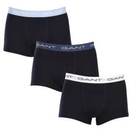 3PACKHerren Klassische Boxershorts Gant blau (902343003-433) XXL.
Setzen Sie auf Komfort und einen zeitlosen Look mit den Herren-Boxershorts von GANT in einer zeitlosen Farbkombination.
Hochwertiges Material für täglichen Komfort
Die Boxershorts sind aus einer hochwertigen Baumwoll-Elastan-Mischung gefertigt.
Modernes Design für die Arbeit und das Date am Abend
Das schlichte Design wird durch einen Bund mit dem GANT-Logo ergänzt, der weich ist und nicht drückt.
Warum Sie unbedingt GANT Boxershorts ausprobieren sollten

Hochwertiges Material und bequeme Passform: Weiche Baumwolle mit Elastan sorgt für Komfort und eine gute Passform.
Elegantes, minimalistisches Design: Das klassische Farbschema und der Logogummi wirken elegant und modern.
Vielseitig einsetzbar: Ideal für Alltag, Arbeit, Sport und Freizeit.

GANT Unterwäsche für stilvolle Männer
Seit 1949 ist die Marke GANT ein Synonym für präzise Verarbeitung und hochwertige Materialien.
Pflegehinweise für GANT Herren-Boxershorts
Damit Ihre Wäsche lange in gutem Zustand bleibt, empfehlen wir die folgenden Tipps.

Waschen: Der Stift hat eine Höchsttemperatur von 40 °C.
Trocknen: Sie können Ihre Boxershorts im Wäschetrockner trocknen - wir empfehlen, das Schonprogramm auf eine niedrigere Temperatur einzustellen.
Bügeln: Falls erforderlich, können Sie sie bei niedriger Temperatur bügeln, am besten von innen nach außen.

Tip: Es kann schwierig sein, die richtige Unterwäsche zu finden, die perfekt sitzt.