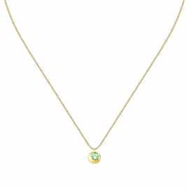 Morellato Pôvabný pozlátený náhrdelník s peridotom Semipreziose SAXN05.
