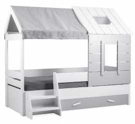 Domčeková posteľ 90x200 s úložným priestorom boom - biela/šedá.

 

Zábavná posteľ poteší každé dieťa.

 

Zásuvka pod posteľ je ideálnou voľbou v prípade, že v detskej izbe pochybí úložný priestor.

 

Domčeková posteľ s úložným priestorom sa skladá z týchto prvkov:


	Domčeková posteľ 90x200 Boom -  122,9x184,4x213,4cm (š, v, h)
	Zásuvka pod domčekovú posteľ Boom - 149,2x19x64,7cm (š, v, h)


 

Všetky produkty z kolekcie Boom a vhodné matrace pre túto posteľ nájdete nižšie v súvisiacich produktoch.