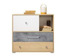 Kombinovaná komoda barney - dub/šedá/biela.

 

Lamino, ako hlavný použitý materiál zaisťuje ľahkú údržbu, ktorú určite v detskej izbe náležite oceníte.

 

Rozmery kombinovanej komody Barney sú 90x82x40cm (š, v, h).

 

Všetok nábytok patriaci do kolekcie Barney nájdete nižšie v súvisiacich produktoch.