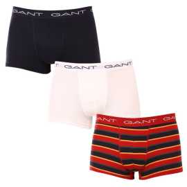 3PACK Herren Klassische Boxershorts Gant mehrfarbig (902243013-630) 3XL.
Setzen Sie auf Komfort und einen zeitlosen Look mit den Herren-Boxershorts von GANT in einer zeitlosen Farbkombination.
Hochwertiges Material für täglichen Komfort
Die Boxershorts sind aus einer hochwertigen Baumwoll-Elastan-Mischung gefertigt.
Modernes Design für die Arbeit und das Date am Abend
Das schlichte Design wird durch einen Bund mit dem GANT-Logo ergänzt, der weich ist und nicht drückt.
Warum Sie unbedingt GANT Boxershorts ausprobieren sollten

Hochwertiges Material und bequeme Passform: Weiche Baumwolle mit Elastan sorgt für Komfort und eine gute Passform.
Elegantes, minimalistisches Design: Das klassische Farbschema und der Logogummi wirken elegant und modern.
Vielseitig einsetzbar: Ideal für Alltag, Arbeit, Sport und Freizeit.

GANT Unterwäsche für stilvolle Männer
Seit 1949 ist die Marke GANT ein Synonym für präzise Verarbeitung und hochwertige Materialien.
Pflegehinweise für GANT Herren-Boxershorts
Damit Ihre Wäsche lange in gutem Zustand bleibt, empfehlen wir die folgenden Tipps.

Waschen: Der Stift hat eine Höchsttemperatur von 40 °C.
Trocknen: Sie können Ihre Boxershorts im Wäschetrockner trocknen - wir empfehlen, das Schonprogramm auf eine niedrigere Temperatur einzustellen.
Bügeln: Falls erforderlich, können Sie sie bei niedriger Temperatur bügeln, am besten von innen nach außen.

Tip: Es kann schwierig sein, die richtige Unterwäsche zu finden, die perfekt sitzt.