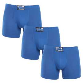 3PACK Herren Klassische Boxershorts Styx long klassischer Gummizug blau (3F1167) XXL.
Suchen Sie die perfekte Kombination aus Komfort, Stil und Qualität?
Hochwertiges Material für ultimativen Komfort
Diese Boxershorts sind aus einer einzigartigen Mischung aus Baumwolle, Modal und Elastan gefertigt.
Perfekte Passform und bequemer klassischer Gummi
Die Herren-Boxershorts von Styx haben längere Beine, die ein unangenehmes Einrollen verhindern und bei jeder Bewegung für maximalen Komfort sorgen.
Warum Sie Styx Boxershorts lieben werden

Hochwertige Kombination aus Baumwolle und Modal: Weich, atmungsaktiv und angenehm am Körper.
Längere Höschen: Sie verhindern Pilling und sorgen für mehr Komfort.
Klassischer elastischer Bund: Es drückt nicht, sondern hält fest an seinem Platz.
Geeignet für Freizeitkleidung und Sport: Eine gute Wahl für aktive Männer.
Hergestellt in der Tschechischen Republik: Tschechische Qualität und präzise Verarbeitung.

Styx-Unterwäsche ist eine der beliebtesten
Die tschechische Marke Styx ist bei den Kunden vor allem für ihre Shorts mit neuartigen Mustern in kräftigen Farben bekannt.
Wie pflege ich die Styx Boxershorts?
Damit Ihre Lieblingsboxershorts lange in gutem Zustand bleiben, empfehlen wir Ihnen, diese Tipps zu beachten:

Waschen: Wir empfehlen eine Wäsche bei 30 °C, um die Weichheit und Elastizität des Materials zu erhalten.
Trocknen: Nicht trocknergeeignet, um Elastizitätsverlust und Faserschädigung zu vermeiden.
Bügeln: Wenn nötig, kann es bei niedriger Temperatur gebügelt werden, aber wir empfehlen, es von innen nach außen zu bügeln.

Tip: Es kann schwierig sein, die richtige Unterwäsche zu finden, die perfekt sitzt.