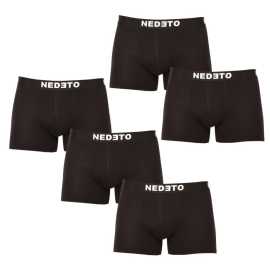 5PACK pánske boxerky Nedeto čierne (5NDTB001-brand) XXL, trenky.
Doprajte si maximálny komfort a štýl s pánskymi boxerkami Nedeto v klasických farbách.
Kvalitný a odolný materiál pre moderného muža
Boxerky sú vyrobené z vysoko kvalitnej zmesi bavlny a elastanu.
Boxerky Nedeto mají moderní design a pohodlný střih
Boxerky Nedeto jsou navrženy v minimalistickém designu s vytkávanou gumou s výrazným logem Nedeto, která dodává spodnímu prádlu moderní vzhled.
Prečo si boxerky Nedeto zamiluješ

Bavlnený materiál: Jemný, mäkký a priedušný materiál, ktorý zaručí celodenné pohodlie a komfort.


Klasický strih a štýlové detaily: Jednoduchý a moderný dizajn v univerzálnej farbe pre každodenný štýl a pohodlie.


Skvelý pomer ceny a kvality: Za nízku cenu získate hneď päť kusov kvalitného spodného prádla.

Česká značka Nedeto ponúka kvalitné prádlo za super cenu
Spodné prádlo Nedeto nielen predávame, ale stojíme aj za jeho výrobou.
Ako sa starať o boxerky Nedeto?
Aby ti tvoje obľúbené spodné prádlo vydržalo dlho v perfektnom stave, venuj pozornosť aj jeho údržbe.

Pranie: Odporúčame prať boxerky na maximálnu teplotu 30 °C.


Sušenie: Nesušte v sušičke.


Žehlenie: Boxery je možné žehliť, nastav žehličku na nižšiu teplotu vhodnú pre bavlnu.

Tip: Staňte sa odborníkom na údržbu spodnej bielizne vďaka radám v našom článku a doprajte svojim obľúbeným kúskom starostlivosť, ktorú si zaslúžia.