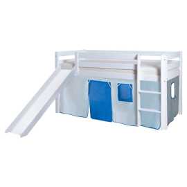 MID.YOU POSTEĽ S PRIESTOROM NA HRU, 90/200 cm biela, svetlomodrá, tmavomodrá.