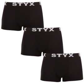 3PACK herenboxershort Styx sport elastisch zwart (G9606060) XL.
Ontdek comfort en stijl met de Styx herenboxerslip, ontworpen voor de moderne man.
Hoogwaardige materiaalmix voor je comfort
De boxershorts zijn gemaakt van een mix van katoen en synthetische vezels.
Een ontwerp dat je stijl aanvult
De Styx zwarte boxershorts hebben een sportieve elastische tailleband met een opvallend logo dat er niet alleen leuk uitziet, maar ook goed blijft zitten.
Waarom mag Styx boxershort niet ontbreken in je garderobe?

Hoogwaardige mix van katoen en modal: Het garandeert zachtheid, ademend vermogen en duurzaamheid.
Sportief geweven rubber: Ziet er goed uit, houdt comfortabel vast en knelt niet.
Tsjechische productie: Garantie voor kwaliteit en precisiewerk.

Kwaliteit uit Tsjechië, dat is Styx ondergoed
Styx ondergoed wordt volledig gemaakt in Tsjechië.
Hoe verzorg je Styx boxers

Wasgoed: Was de boxershorts op maximaal 30 °C zodat het materiaal zijn elasticiteit en zachtheid behoudt.
Drogen: Een droger wordt niet aanbevolen.
Strijken: Je kunt de boxers op een lage temperatuur strijken.

Tip: Word een expert in lingerieonderhoud met het advies in ons artikel en geef je favoriete lingerie de zorg die ze verdient.
