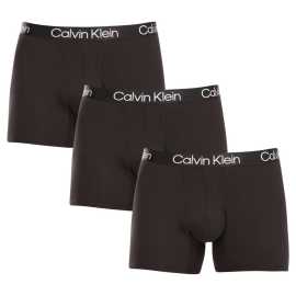 3PACK pánske boxerky Calvin Klein čierne (NB2971A-7VI) XXL, trenky.
Calvin Klein prináša kombináciu elegancie, pohodlia a ekologickej šetrnosti.
Materiály, ktoré myslia na vás a prírodu
Boxerky sú vyrobené z jedinečnej zmesi bavlny, recyklovaného polyesteru a elastanu.
Sofistikovaný strih a univerzálny dizajn pre moderného muža
Boxerky Calvin Klein majú dlhšie nohavičky, ktoré prinášajú extra dávku pohodlia a eliminujú trenie pri pohybe.
Prečo by ste mali vyskúšať boxerky Calvin Klein

Pohodlie na každý deň: Ideálna voľba do práce, na voľný čas alebo na odpočinok doma.
Športové aktivity: Elastický materiál a dlhšie nohavičky vás podporia počas športovania alebo aktívneho dňa.
Štýl pre moderného muža: Vďaka minimalistickému dizajnu sú vhodné pre každého, kto ocení kvalitu a štýl.
Udržateľný prístup: Recyklovaný materiál prispieva k ochrane životného prostredia.

Spodnú bielizeň Calvin Klein milujú ľudia na celom svete
Pánska spodná bielizeň Calvin Klein patrí k stáliciam módneho priemyslu.
Jednoduchá starostlivosť o vaše boxerky
Ak chcete mať istotu, že vaše nové boxerky zostanú dlho v skvelom stave, odporúčame dodržiavať tieto pokyny.

Pranie: Odporúčame prať pri 30 °C s jemným pracím prostriedkom.
Sušenie: Možno sušiť v bubnovej sušičke pri nízkej teplote, aby ste ušetrili čas.
Žehlenie: Nie je potrebné, pretože materiál si zachováva svoj hladký vzhľad bez akejkoľvek ďalšej úpravy.

Tip: Nájsť ten správny kus spodnej bielizne, ktorý vám dokonale padne, môže byť náročné.