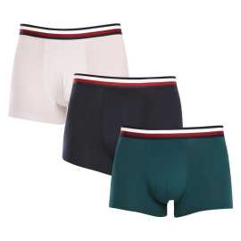 3PACK Moške boksarice Tommy Hilfiger večbarvne (UM0UM03035 0T1) L.
Privoščite si brezčasen slog in vrhunsko udobje z moškimi boksericami Tommy Hilfiger.
Vrhunski material za maksimalno udobje
Boksarice Tommy Hilfiger so izdelane iz mehkega, na otip prijetnega bombaža z dodatkom elastana, ki jim daje prožnost in trpežnost.
Ikoničen slog in natančen kroj
Bokserji imajo daljše noge, ki se ne zvijajo, ter zagotavljajo zadostno pokritost in udobje.
Zakaj ne smete zamuditi boksaric Tommy Hilfiger

Vrhunski bombaž z elastanom: Mehke, zračne in udobne za celodnevno nošenje.
Daljše noge in elastičen pas: Stabilnost, slog in brez premikanja.
Elegantna in brezčasna zasnova: Odlično za vsak dan in posebne priložnosti.

Spodnje perilo Tommy Hilfiger je zagotovilo najvišje kakovosti
Blagovna znamka Tommy Hilfiger je pred skoraj 40 leti postala ikona ameriškega oblačenja, njena barvita paleta modre, rdeče in bele barve pa je prepoznavna že na prvi pogled.
Kako skrbeti za bokserje Tommy Hilfiger

Pralnica: Per pri 30 °C.
Sušenje: Bokserje lahko sušite v sušilnem stroju pri nizki temperaturi.
Likanje: Po potrebi jih lahko likate pri nižji temperaturi.

Nasvet: Iskanje popolnega spodnjega perila je včasih lahko izziv.