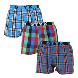 3PACK pánske trenky Styx športová guma viacfarebné (3B100710) S, trenírky.
Hľadáte šortky, ktoré v sebe spájajú štýl, pohodlie a prvotriednu kvalitu?
Vysokokvalitná bavlna pre dokonalé pohodlie
Šortky sú vyrobené z prvotriednej 100 % bavlny, ktorá je nielen mäkká na dotyk, ale aj úžasne priedušná.
Klasický strih a moderný vzhľad
Vďaka voľnému strihu sa v týchto šortkách budete cítiť úplne pohodlne, pretože poskytujú dostatok priestoru na prirodzený pohyb.
Prečo by ste určite mali vyskúšať šortky Styx

100 % bavlna pre maximálne pohodlie: Šortky sú vyrobené z vysokokvalitnej bavlny, ktorá je mäkká, priedušná a jemná k pokožke, čo zaručuje pohodlie počas celého dňa.
Športový tkaný elastický: Pevná, ale pohodlná guma s logom Styx drží šortky na mieste bez nepríjemného zarezávania alebo uvoľňovania.
Česká výroba a kvalitné spracovanie: Styx je tradičná česká značka, ktorá sa pýši precíznym spracovaním, odolnosťou a dlhou životnosťou výrobkov.

Česká značka Styx ponúka zábavu aj prvotriednu kvalitu
Spodnú bielizeň Styx si obľúbia najmä tí, pre ktorých je dôležitá individualita.
Ako sa starať o šortky Styx?
Aby ste si šortky udržali dlho v skvelej kondícii, odporúčame dodržiavať tieto tipy.

Pranie: Odporúčame prať pri teplote 30 °C, aby si bavlna zachovala svoju mäkkosť a farby zostali sýte.
Sušička: Sušenie v sušičke sa neodporúča, aby sa materiál nezrazil.
Žehlenie: Bavlnu je možné žehliť, ale odporúča sa nižšia teplota, aby nedošlo k poškodeniu látky.

Tip: Staňte sa expertom na údržbu spodnej bielizne vďaka radám v našom článku a doprajte svojim obľúbeným kúskom starostlivosť, ktorú si zaslúžia.