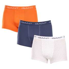 3PACK Moške boksarice Gant večbarvne (902343013-110) XXL.
Stavite na udobje in brezčasen videz z moškimi boksericami GANT v brezčasni barvni kombinaciji.
Vrhunski material za vsakodnevno udobje
Bokserice so izdelane iz visokokakovostne mešanice bombaža in elastana.
Sodobna zasnova za delo in večerni zmenek
Preprosto obliko dopolnjuje pas z logotipom GANT, ki je mehak in ne pritiska.
Zakaj bi vsekakor morali preizkusiti bokserje GANT

Kakovosten material in udobno prileganje:Mehak bombaž z elastanom zagotavlja udobje in odlično prileganje.
Elegantna minimalistična zasnova: Klasična barvna shema in guma logotipa sta videti elegantno in sodobno.
Vsestranska uporaba: Idealno za vsakodnevno nošenje, delo, šport in prosti čas.

Spodnje perilo GANT za elegantne moške
Blagovna znamka GANT je že od leta 1949 sinonim za natančno izdelavo in kakovostne materiale.
Kako negovati moške boksarice GANT
Če želite, da bo vaše perilo dolgo ostalo v odličnem stanju, vam priporočamo naslednje nasvete.

Pralnica: Pero je segreto na največ 40 °C.
Sušenje: Bokserje lahko posušite v sušilnem stroju - priporočamo, da nastavite nežen program na nižjo temperaturo.
Likanje: Po potrebi jih lahko zlikate na nizki temperaturi, najbolje na notranji strani.

Nasvet: Iskanje pravega spodnjega perila, ki se vam popolnoma prilega, je lahko izziv.