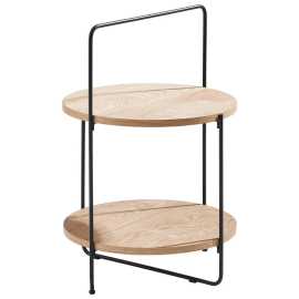 Xora PRÍRUČNÝ STOLÍK, dub, čierna, farba duba.