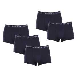 5PACK Boxers para hombre Gant azul (900015003-410) M.
Apuesta por la comodidad y un look atemporal con los calzoncillos bóxer para hombre de GANT en una combinación de colores atemporal.
Material de primera calidad para la comodidad diaria
Los calzoncillos están confeccionados en una mezcla de algodón y elastano de alta calidad.
Diseño moderno para el trabajo y las citas nocturnas
El diseño sencillo se complementa con una cinturilla con el logotipo de GANT, que es suave y no oprime.
Por qué deberías probar los bóxers GANT

Material de calidad y ajuste cómodo:El suave algodón con elastano garantiza la comodidad y un ajuste perfecto.
Elegante diseño minimalista: La clásica combinación de colores y la goma del logotipo resultan elegantes y modernas.
Uso versátil: Ideal para el día a día, el trabajo, el deporte y el ocio.

Ropa interior GANT para hombres con estilo
Desde 1949, la marca GANT ha sido sinónimo de mano de obra de precisión y materiales de calidad.
Cómo cuidar los calzoncillos bóxer GANT para hombre
Para que su colada se mantenga en buen estado durante mucho tiempo, le recomendamos los siguientes consejos.

Lavandería: El bolígrafo está a una temperatura máxima de 40 °C.
Secado: Puedes secar tus boxers en secadora.
Planchado: Si es necesario, puede plancharlos a baja temperatura, idealmente del revés.

Consejo: Encontrar la prenda interior adecuada que se adapte perfectamente a ti puede ser todo un reto.