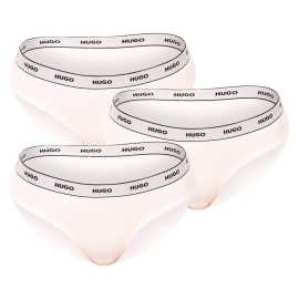 3PACK γυναικεία εσώρουχα HUGO λευκό (50469657 100) S.