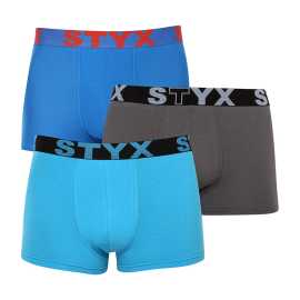 3PACK muške bokserice Styx višebojna sportska guma oversize (3R10379) 3XL.
Priuštite si udobnost koja traje cijeli danuz Styx muške bokserice u klasičnim bojama.
Kvalitetan materijal za maksimalnu udobnost
Bokserice su izrađene od vrhunske mješavine pamuka i sintetičkih vlakana.
Praktičan dizajn i češka preciznost
Styx bokserice imaju kraće gaćicekoje se nigdje ne kotrljaju i omogućuju maksimalnu slobodu kretanja.
Zašto odabrati Styx bokserice

Češka kvaliteta: Dizajniran i proizveden u Češkoj, što jamči vrhunsku kvalitetu izrade.
Premium materijali: Kombinacija pamuka, modala i elastina za maksimalnu udobnost.
Univerzalni dizajn: Kraće hlače i elegantna sportska guma za svaku priliku.

Donje rublje Styx jedno je od najpopularnijih
Češki brend Styx među kupcima je poznat ponajviše po kratkim hlačama sa svježim uzorcima upečatljivih boja.
Kako pravilno njegovati svoje Styx bokserice?

Pranje: Perite na 30°C s blagim deterdžentom kako bi materijal ostao mekan i ugodan.
Sušenje: Ne preporučuje se sušilica, sušite bokserice na zraku kako bi zadržale oblik.
Peglanje: Ako je potrebno, glačajte na niskoj temperaturi kako bi materijal ostao mekan.

Savjet: Postanite stručnjak za održavanje donjeg rublja zahvaljujući savjetima u našem članku i pružite svojim omiljenim komadima njegu koju zaslužuju.