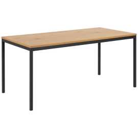 MID.YOU JEDÁLENSKÝ STÔL, čierna, farba duba, 160/80/74 cm.