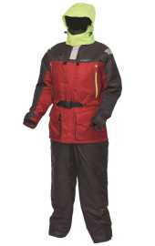 Kinetic plávajúci oblek guardian 2-dielny flotation suit red stormy - x-large.
 •Certifikované DS/EN ISO 12402-6 •Oxford Nylon 210D potiahnutý PU •Podlepené švy •100% vodotesný •4mm vysoký vztlak, ľahká EVA pena •Robustný hlavný zips •Silný bedrový pás s prackou ITW Nexus •Vysoko reflexná páska na ramenách a vpredu •Bezpečnostná píšťalka • Golier podšitý fleecom •Odnímateľná a nastaviteľná kapucňa •9 praktických vreciek •Zateplený do chladného prostredia •Výrazne žlté ramená, chrbát a kapucňa •Nastaviteľné traky s rýchloupínacími sponami •Regulácia na suchý zips na nohaviciach