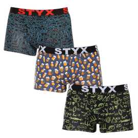 3PACK muške bokserice Styx umjetnost sportska guma raznobojna (3G12672/2) L.
Priuštite si udobnost koja traje cijeli danuz Styx muške bokserice u klasičnim bojama.
Kvalitetan materijal za maksimalnu udobnost
Bokserice su izrađene od vrhunske mješavine pamuka i sintetičkih vlakana.
Praktičan dizajn i češka preciznost
Styx bokserice imaju kraće gaćicekoje se nigdje ne kotrljaju i omogućuju maksimalnu slobodu kretanja.
Zašto odabrati Styx bokserice

Češka kvaliteta: Dizajniran i proizveden u Češkoj, što jamči vrhunsku kvalitetu izrade.
Premium materijali: Kombinacija pamuka, modala i elastina za maksimalnu udobnost.
Univerzalni dizajn: Kraće hlače i elegantna sportska guma za svaku priliku.

Donje rublje Styx jedno je od najpopularnijih
Češki brend Styx među kupcima je poznat ponajviše po kratkim hlačama sa svježim uzorcima upečatljivih boja.
Kako pravilno njegovati svoje Styx bokserice?

Pranje: Perite na 30°C s blagim deterdžentom kako bi materijal ostao mekan i ugodan.
Sušenje: Ne preporučuje se sušilica, sušite bokserice na zraku kako bi zadržale oblik.
Peglanje: Ako je potrebno, glačajte na niskoj temperaturi kako bi materijal ostao mekan.

Savjet: Postanite stručnjak za održavanje donjeg rublja zahvaljujući savjetima u našem članku i pružite svojim omiljenim komadima njegu koju zaslužuju.