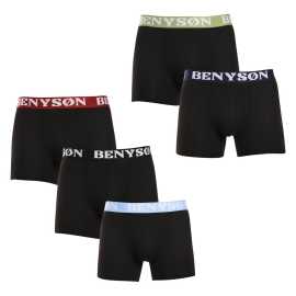 5PACK pánske boxerky Benysøn čierné (4003) L, trenky.
Jednoduchosť, kvalita a maximálne pohodlie – to je presne to, čo ponúkajú pánske boxerky Benysøn z bavlneného úpletu s dlhšími nohavicami.
Vysoko kvalitná bavlna, ktorú ocení vaša pokožka
Pánske boxerky Benysøn sú vyrobené z pohodlnej bavlny s elastanom.
Minimalistický dizajn s dôrazom na funkčnosť
Jednofarebný dizajn dopĺňa diskrétny tkaný elastický pás s logom Benysøn, ktorý udržuje boxerky bezpečne na mieste.
Prečo vyskúšať boxerky Benysøn

Prírodná bavlna s elastanom: Zaručuje pohodlie, priedušnosť a perfektné padnutie.
Dlhšie nohavice: Zabraňujú vyhrňovaniu a zvyšujú pohodlie pri pohybe.
Vyšívaná guma s logom: Štýlový detail, ktorý netlačí a drží na mieste.

Spodná bielizeň Benysøn pre náročných mužov
Benysøn je značka, ktorá sa zameriava na to najdôležitejšie – pohodlie, kvalitu a štýl v každodennej jednoduchosti.
Ako sa starať o boxerky Benysøn
Aby vaše obľúbené boxerky zostali dlho v perfektnom stave, odporúčame dodržiavať tieto pokyny na údržbu.

Pranie: Perte na 30 °C, ideálne naruby, aby sa zachovala farba a elasticita.
Sušenie: Sušenie v sušičke sa neodporúča – vysoké teploty môžu poškodiť elastické vlákna a skrátiť životnosť výrobku.
Žehlenie: Boxerky nežehlite – materiál to nevyžaduje a teplo by mohlo ovplyvniť pružnosť.

Tip: Staňte sa odborníkom na starostlivosť o spodnú bielizeň vďaka tipom v našom článku a poskytnite svojim obľúbeným kúskom starostlivosť, ktorú si zaslúžia.