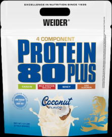 Weider Protein 80 Plus 2000 g wild berry blast.