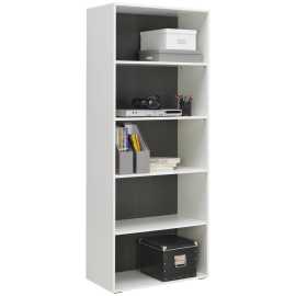 Hom`in REGÁL, antracitová, biela, 75/185,6/40 cm.