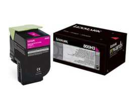 Lexmark 80C0H30 purpurový (magenta) originálny toner.
Originálny toner = záruka priamo od výrobcu tlačiarne
100 % použitie v tlačiarni - bezproblémové fungovanie s vašou tlačiarňou
Použitím originálnej náplne predlžujete životnosť tlačiarne
Overená špičková kvalita - vysoko kvalitná a spoľahlivá tlač originálnou tlačovou kazetou od prvej do poslednej stránky
Trvalé a profesionálne výsledky tlače - dlhodobá udržateľnosť tlače
Kratšia prodleva pri tlači stránok
Garancia Vašej spokojnosti s použitím našej originálnej náplne
Zabezpečujeme bezplatnú recykláciu originálnych náplní
Zlyhanie náplne v menej ako 1% prípadov
Jednoduchá a rýchla výmena náplne

Kód výrobcu: 80C0H30