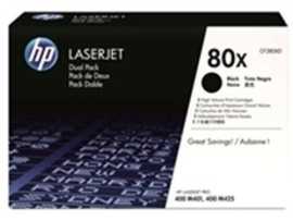 HP 80X CF280XD dvojbalení čierný (black) originálny toner.
Originálny toner = záruka priamo od výrobcu tlačiarne
100 % použitie v tlačiarni - bezproblémové fungovanie s vašou tlačiarňou
Použitím originálnej náplne predlžujete životnosť tlačiarne
Osvedčená špičková kvalita - vysoko kvalitná a spoľahlivá tlač originálnou tlačovou kazetou od prvej do poslednej stránky
Trvalé a profesionálne výsledky tlače - dlhodobá udržateľnosť tlače
Kratšia prodleva pri tlači stránok
Garancia Vašej spokojnosti s použitím našej originálnej náplne
Zabezpečujeme bezplatnú recykláciu originálnych náplní
Zlyhanie náplne v menej ako 1% prípadov
Jednoduchá a rýchla výmena náplne

Kód výrobcu: CF280XD