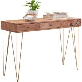 Ambia Home KONZOLOVÝ STOLÍK, akácia, farba akácie, 115/42/78 cm.